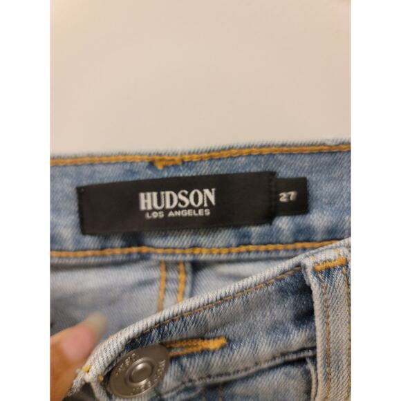 Hudson Devon High Rise Ripped Biker Short - Picture 5 of 8